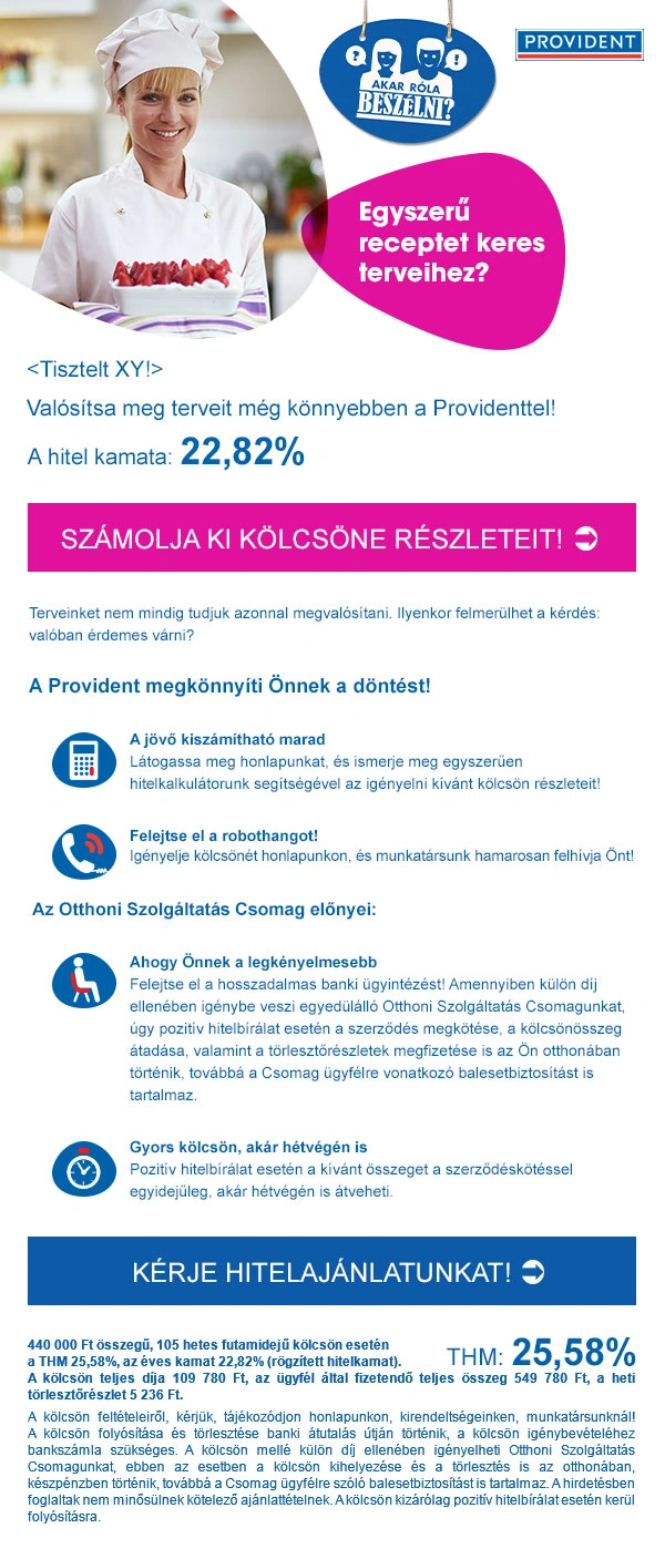 Szakácsnő eDM